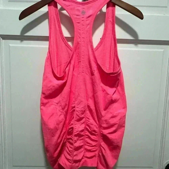 ATHLETA Fastest Track Hot Pink Tank Top EUC Size M - Picture 4 of 5